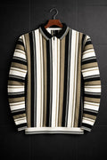 Old Money Striped Quarter Zip Shirt – Premium China Fabric | Premium Luxury Wear